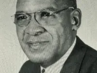 English faculty, Dr. Edwin D. Sheen in the 1968 West Virginia State College The Arch yearbook.
