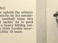 Harry Longs baseball profile in the 1919 Millidek
